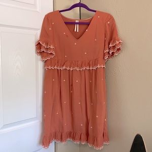 Anthropologie embroidered dress.